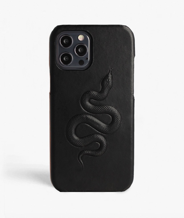 iPhone 12/iPhone 12 Pro Hülle Snake Schwarz