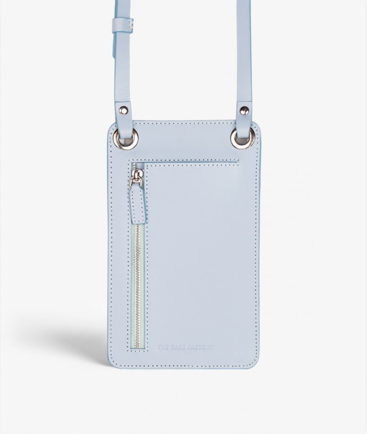 Smart Crossbody Tasche Vegetable Tanned Smiley Blau