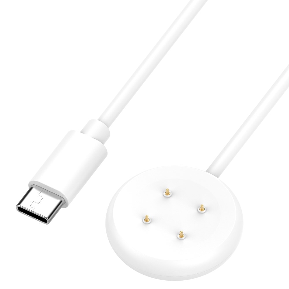 Komplettes Ladegerät Google Galaxy Watch 3 45mm Kabel und Wandladegerät 20W Weiß