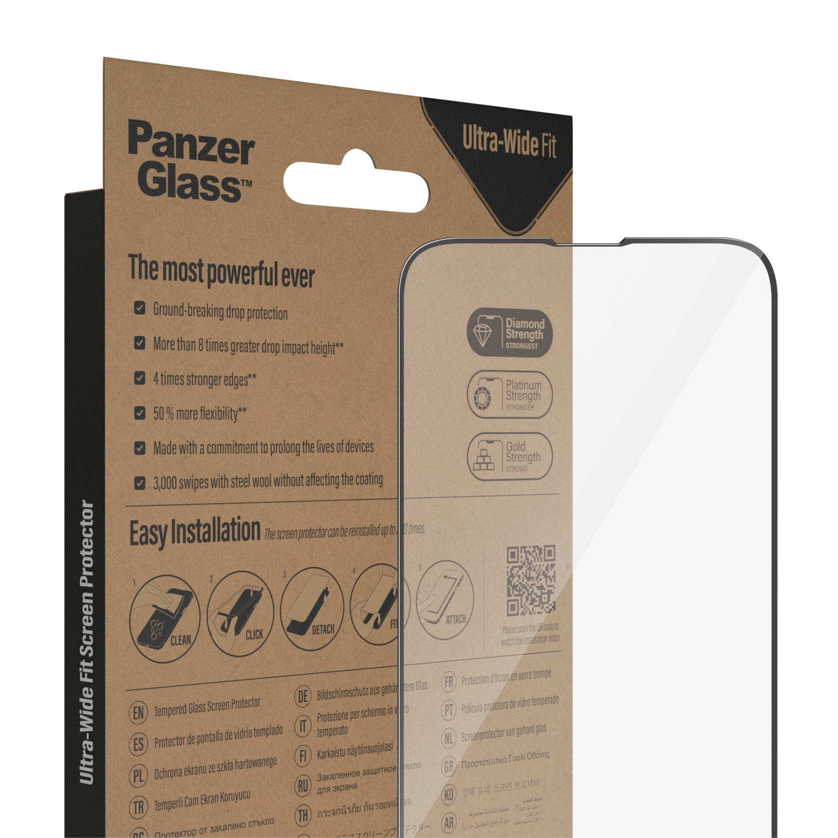 iPhone 13 Screen Protector (with EasyAligner) Ultra Wide Fit