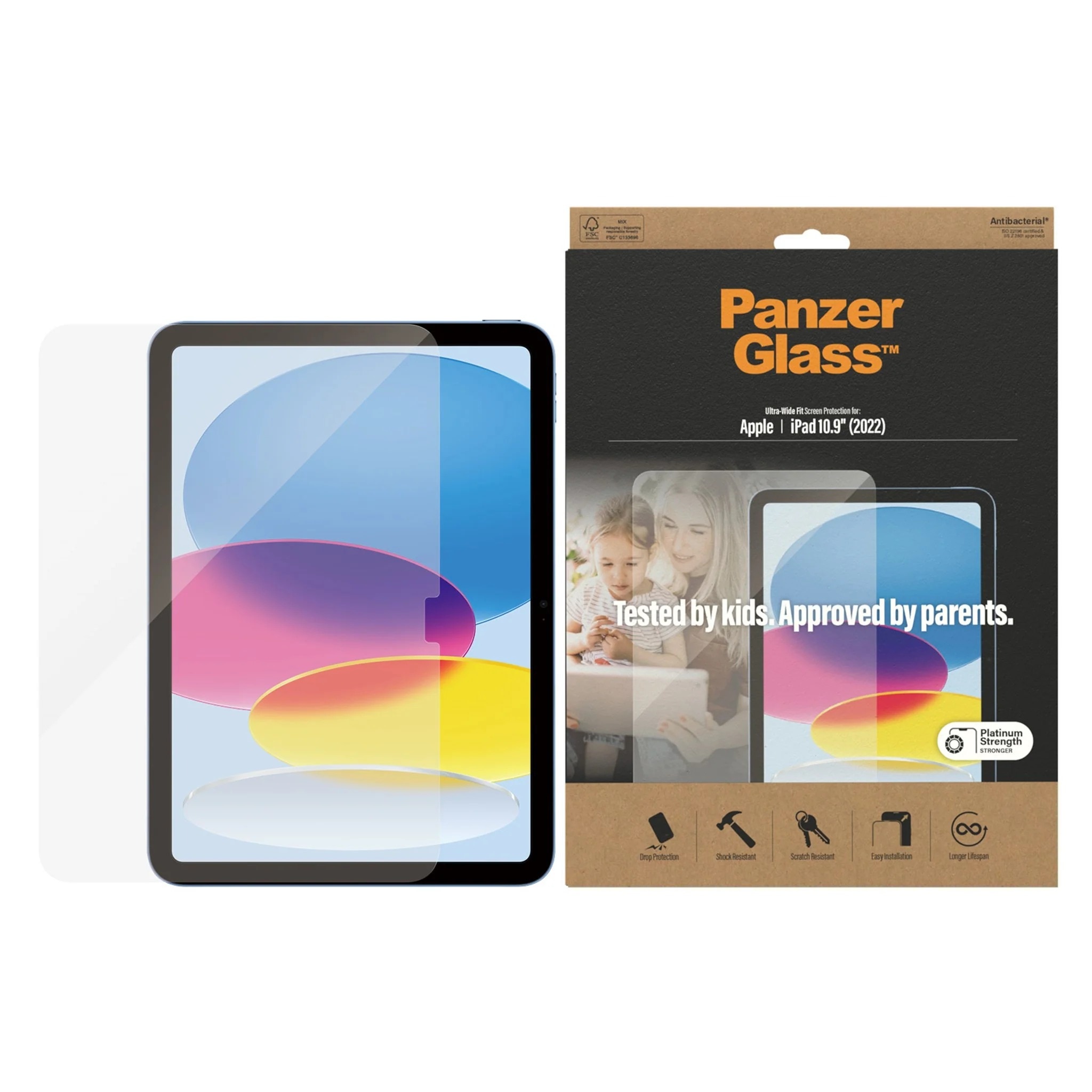 iPad 10.9 10th Gen (2022) Displayschutz/Screen Protector Ultra Wide Fit