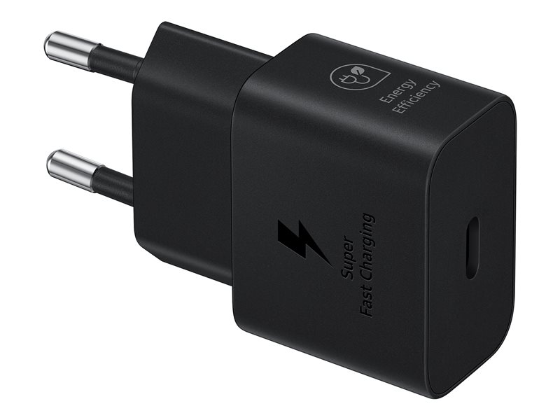 Wand-Ladegerät Fast Charge 25W PD USB-C Schwarz