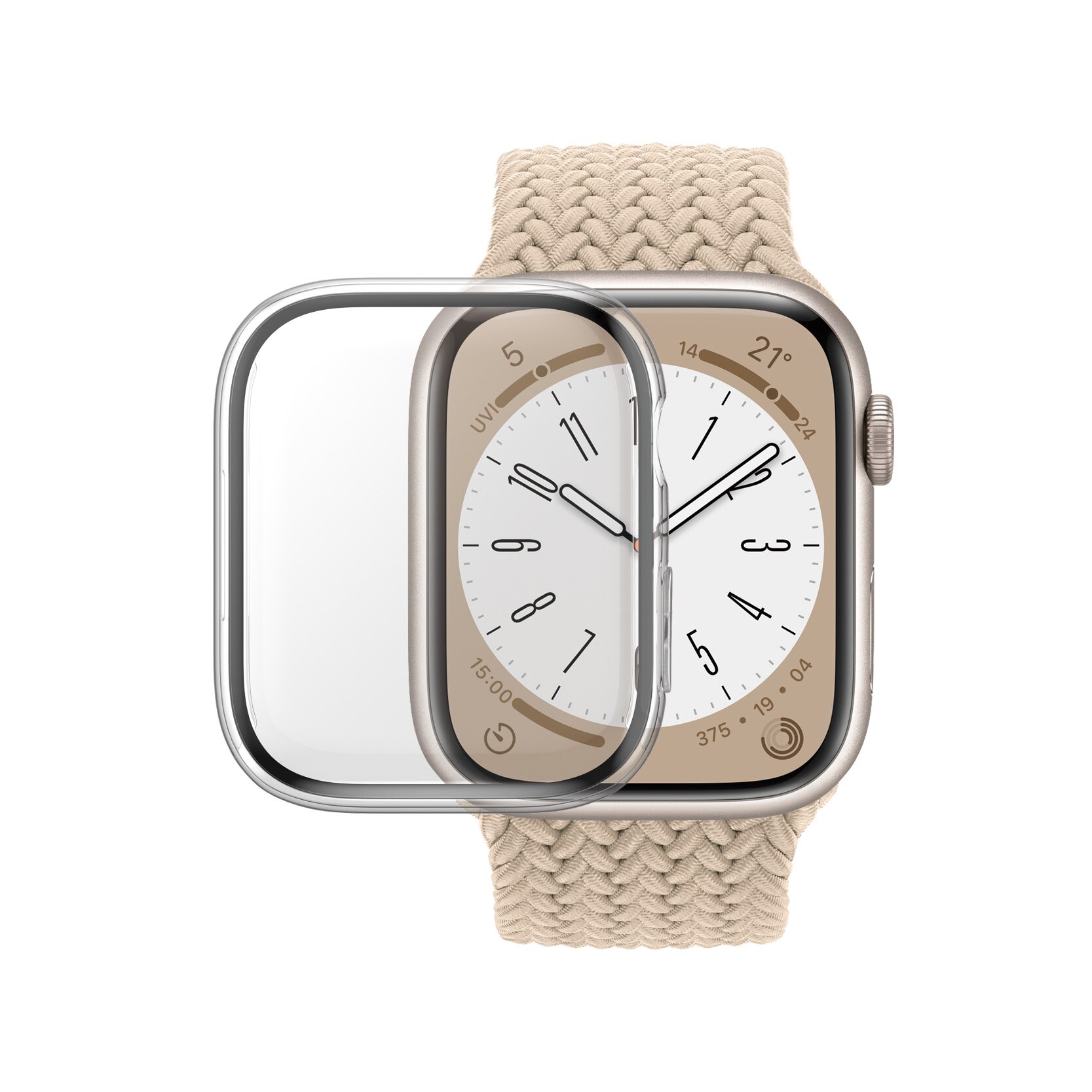 Apple Watch 45mm Series 9 Full Body Case D3O Transparent