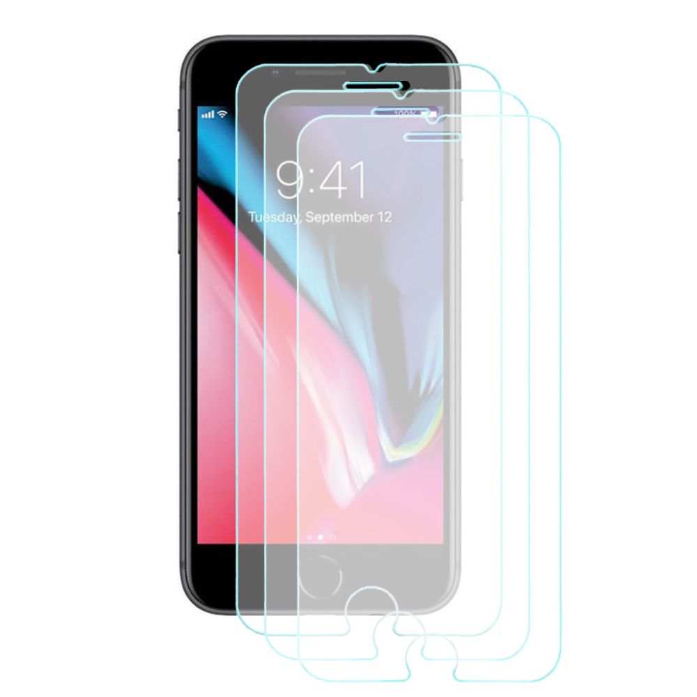 Kit iPhone SE (2020) 3 Stück Panzerglas 0.3 mm