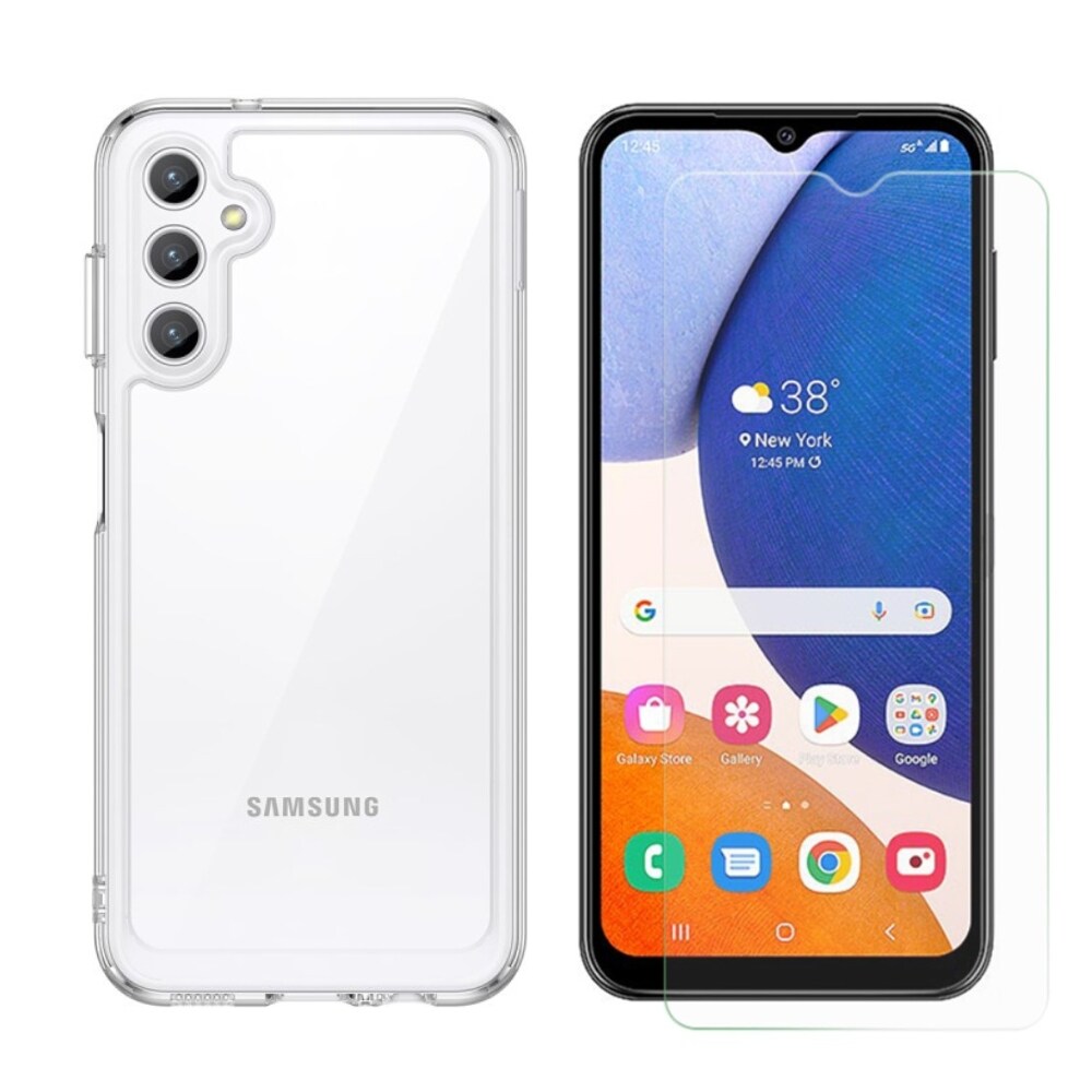 Samsung Galaxy A14 Kit mit Hülle und Displayschutz-Panzerglas