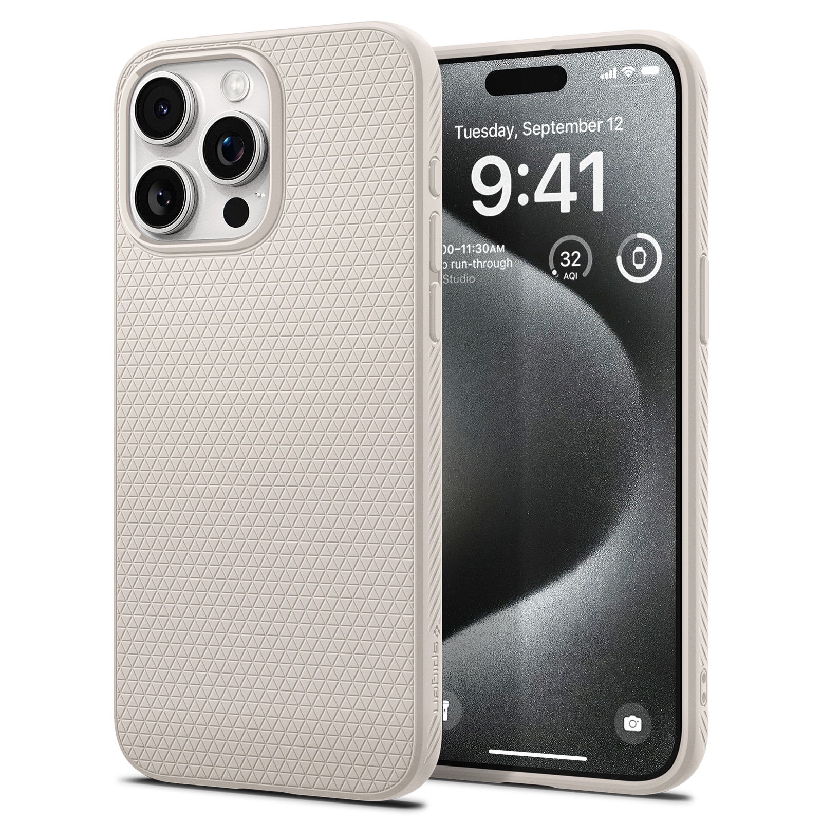 Case Liquid Air iPhone 15 Pro Natural Titanium