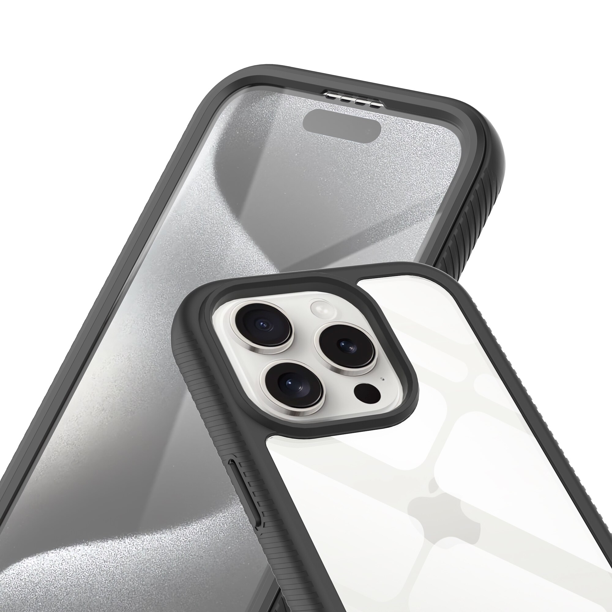 iPhone 15 Pro Max Full Protection Case Schwarz