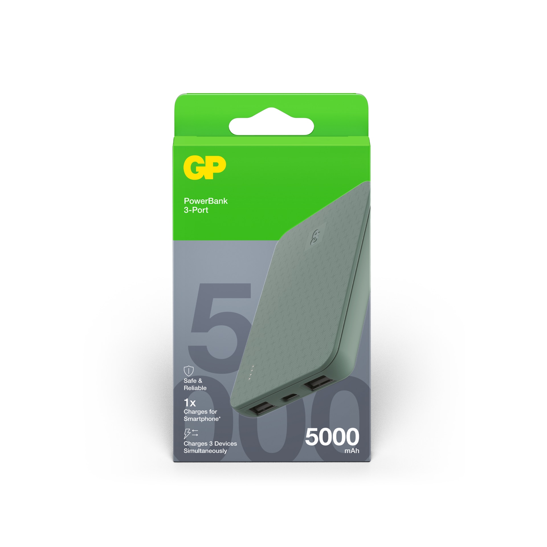 Powerbank Plus 5000mAh Grau