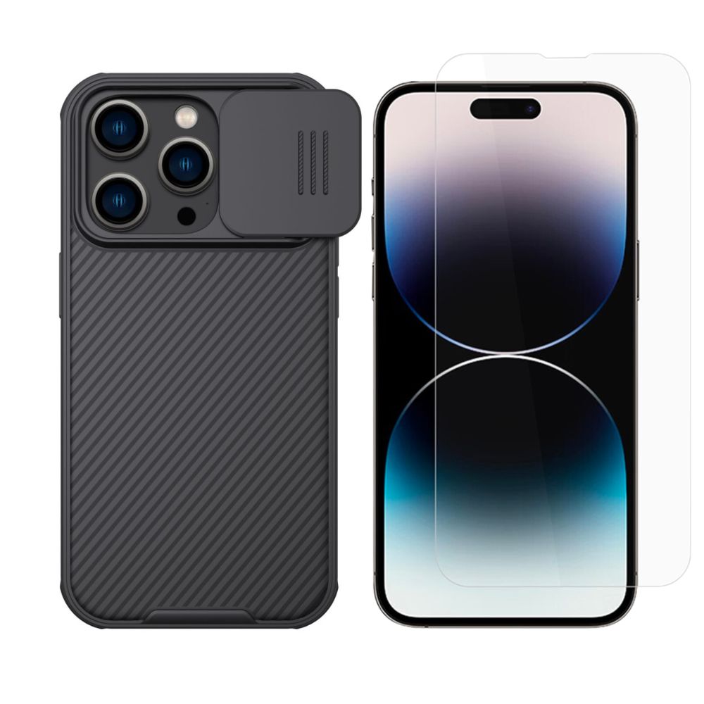 iPhone 15 Pro Kit mit CamShield Hülle und Displayschutz