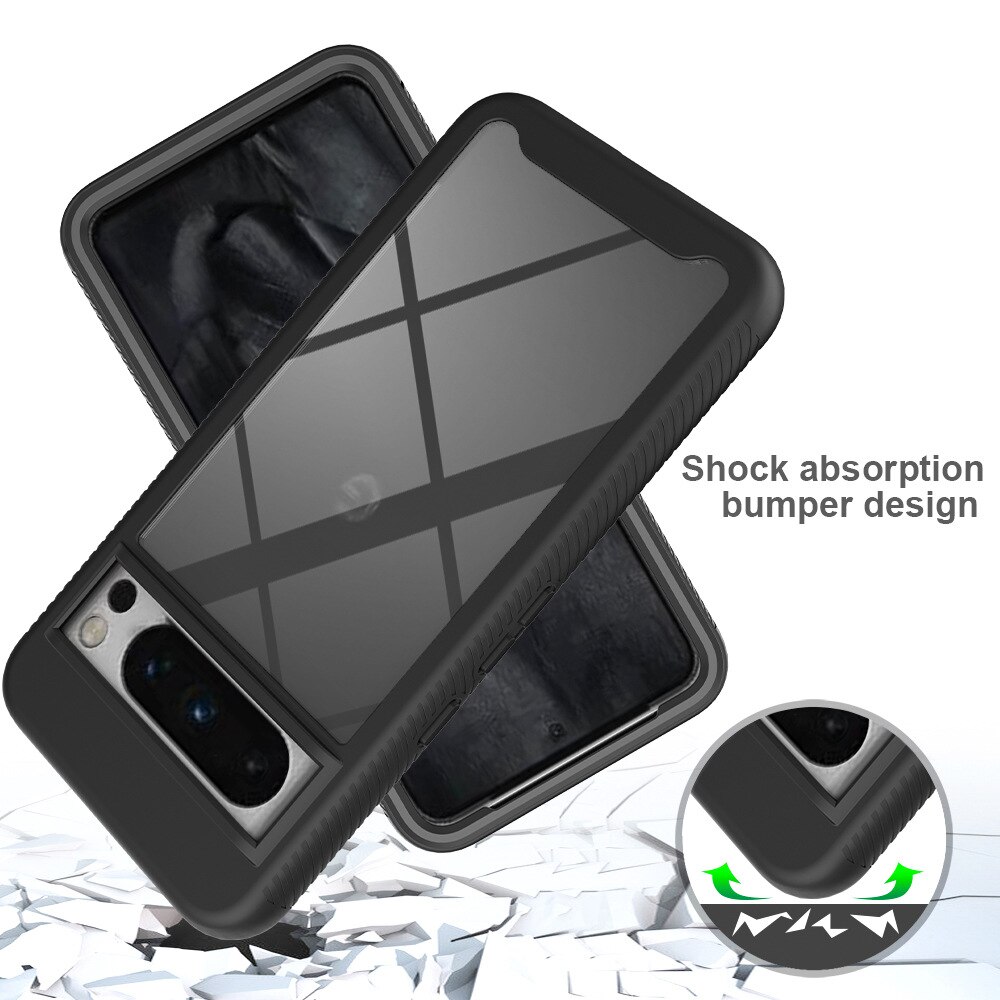 Google Pixel 8 Pro Full Cover Hülle Schwarz