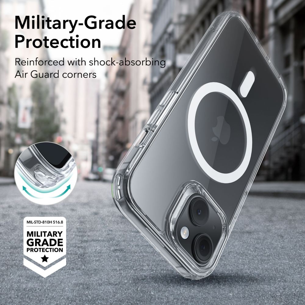 Classic Hybrid HaloLock MagSafe iPhone 15 Plus Transparent