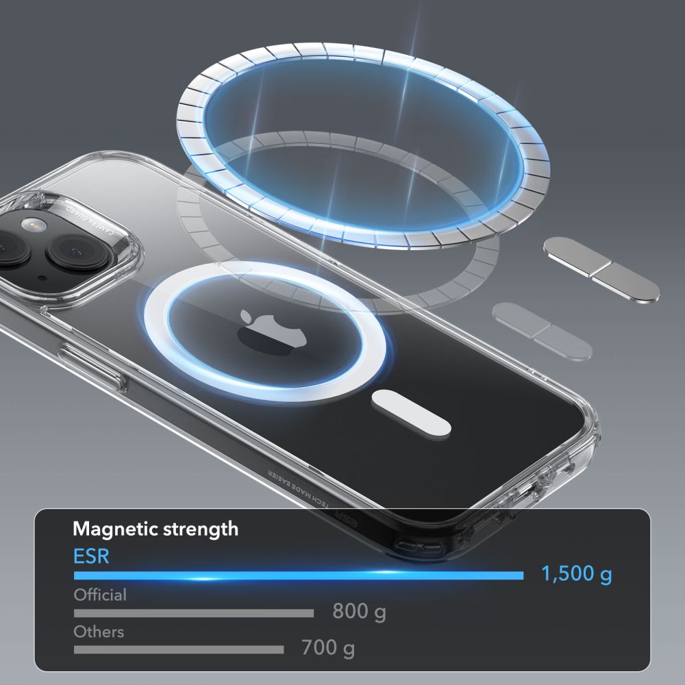 Classic Hybrid HaloLock MagSafe iPhone 15 Plus Transparent