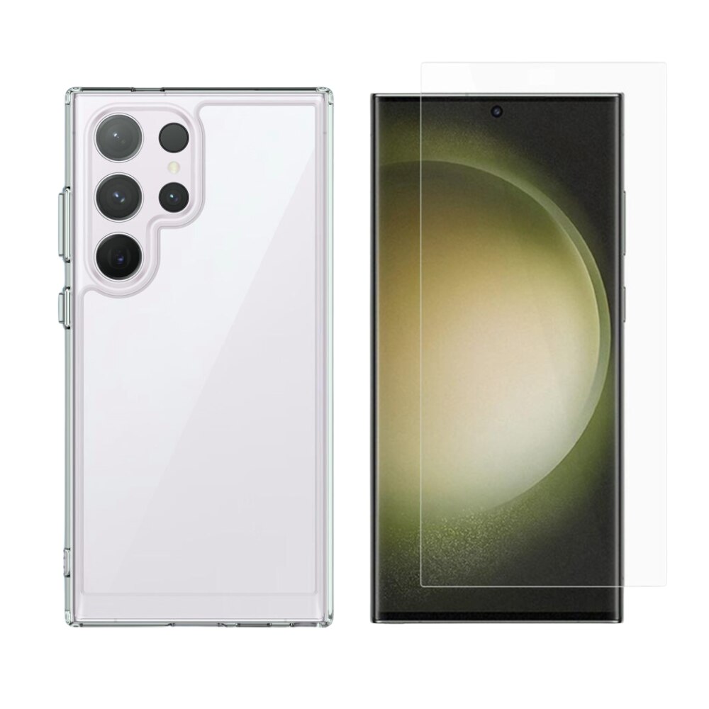 Samsung Galaxy S24 Ultra Kit mit Hülle und Displayschutz-Panzerglas