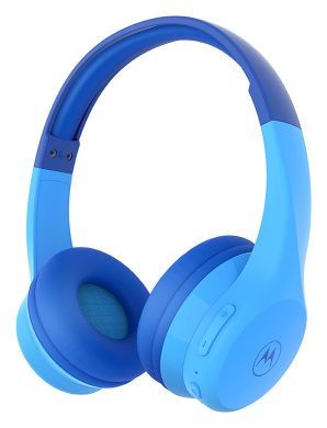 Moto JR300 On-Ear Wireless Kinderkopfhörer, blau