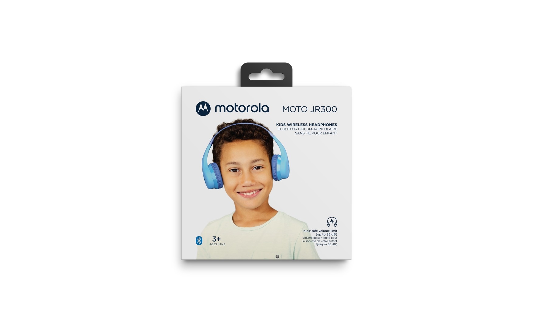 Moto JR300 On-Ear Wireless Kinderkopfhörer, blau