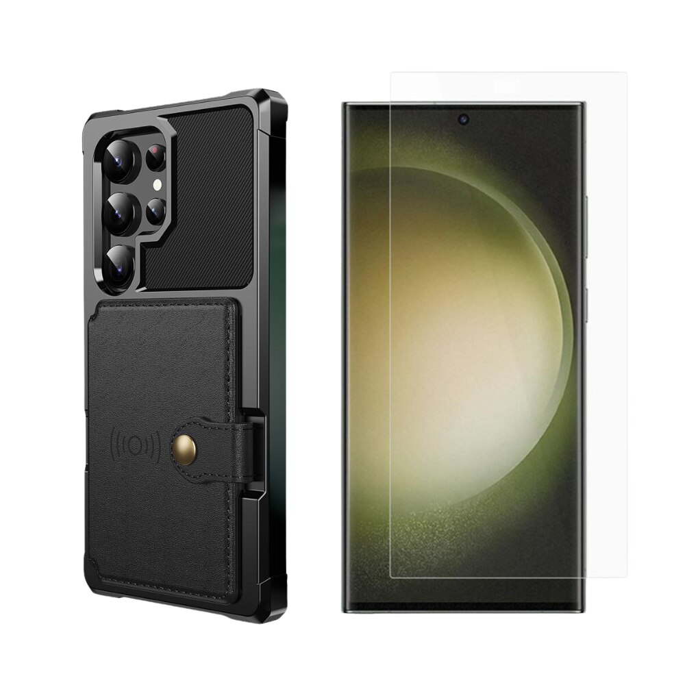 Samsung Galaxy S24 Ultra Kit mit Hülle Tough Multi-slot und Displayschutz aus Panzerglas