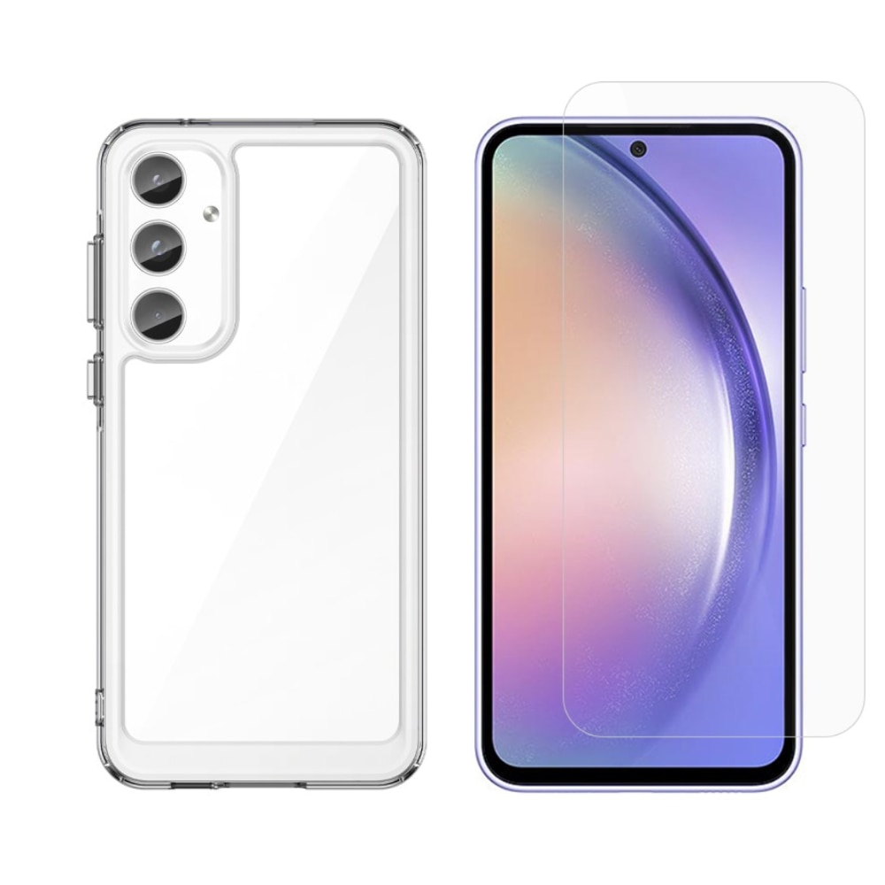 Samsung Galaxy A55 Kit mit Hülle und Displayschutz-Panzerglas