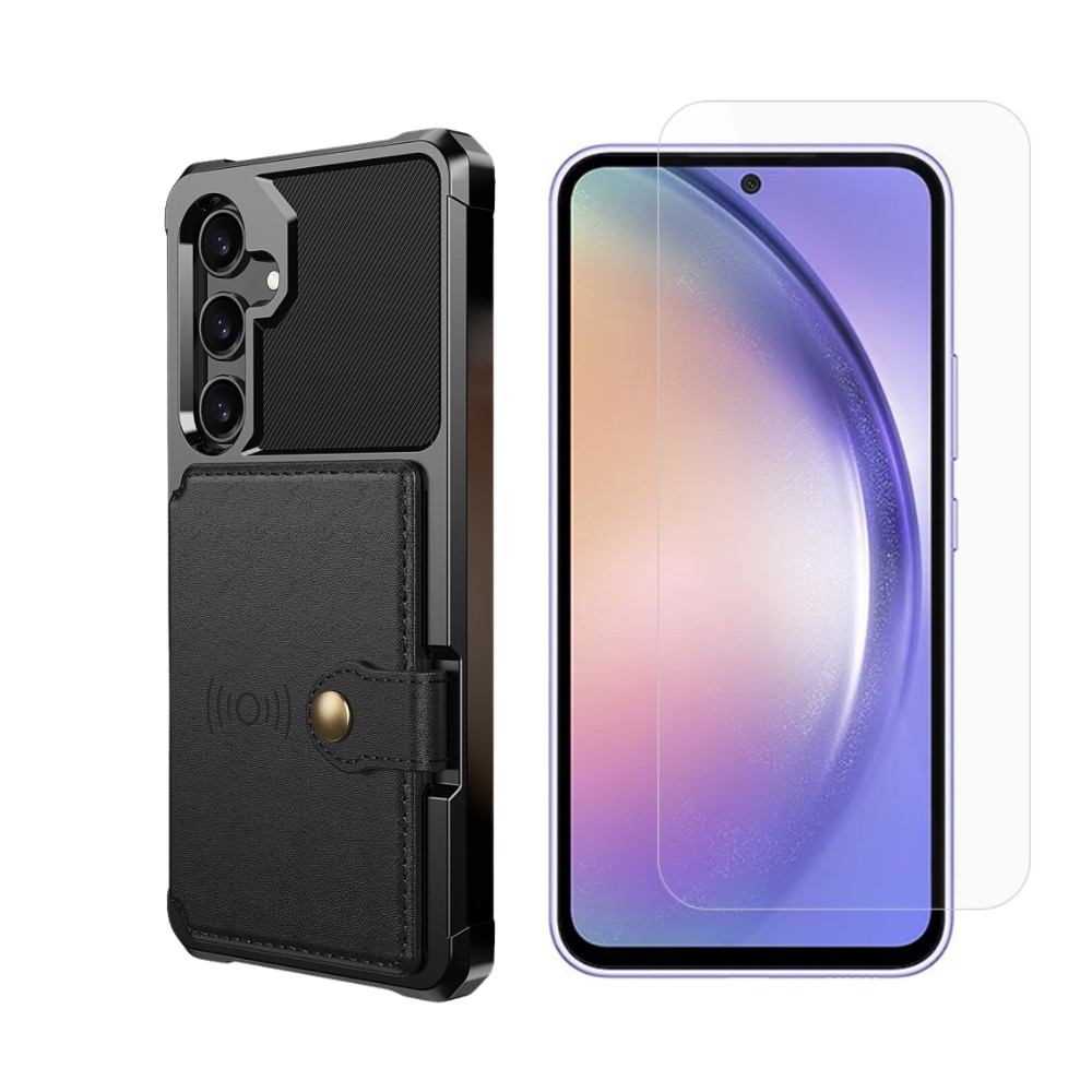 Samsung Galaxy A55 Kit mit Hülle Tough Multi-slot und Displayschutz aus Panzerglas