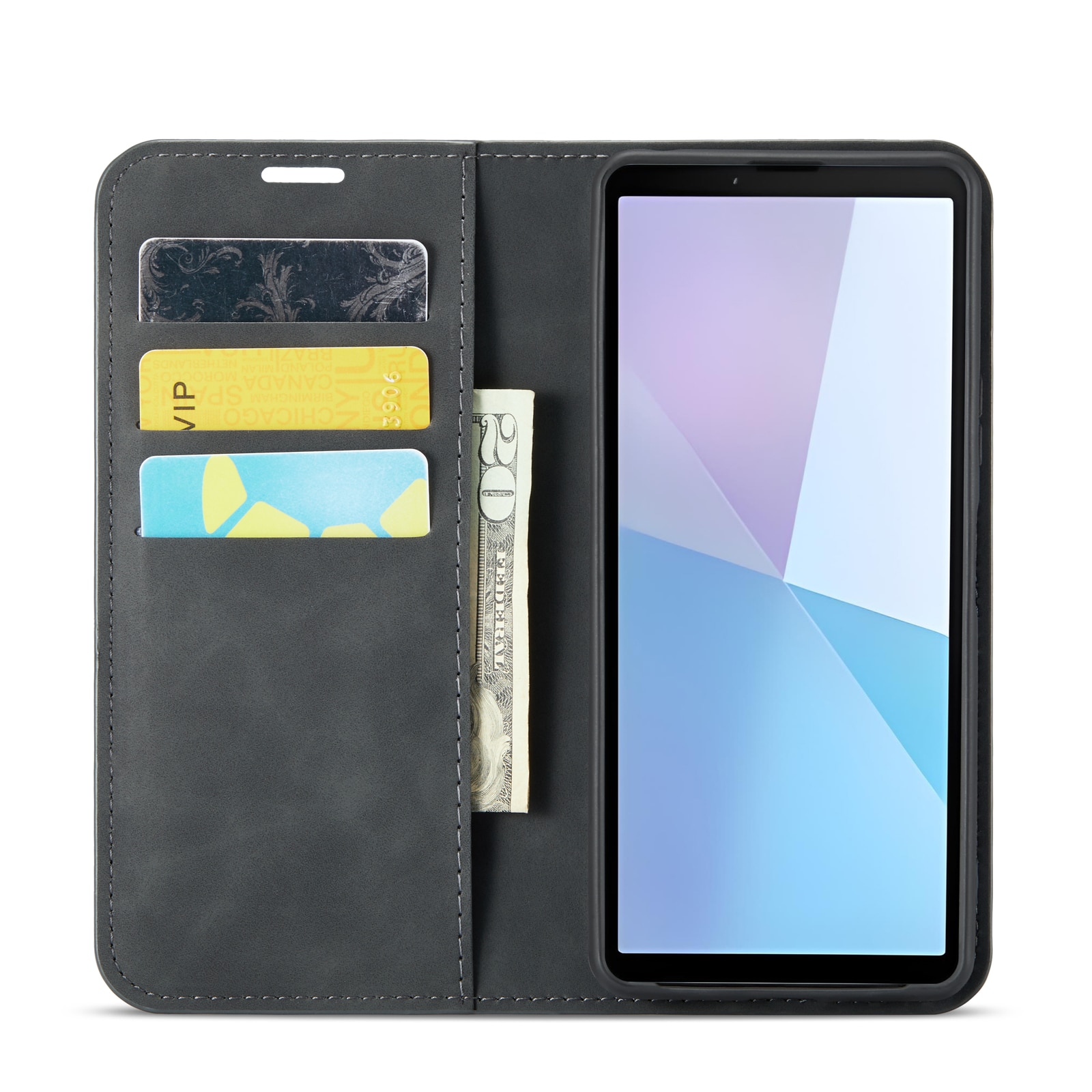 Sony Xperia 10 VI Slim Handytasche Schwarz
