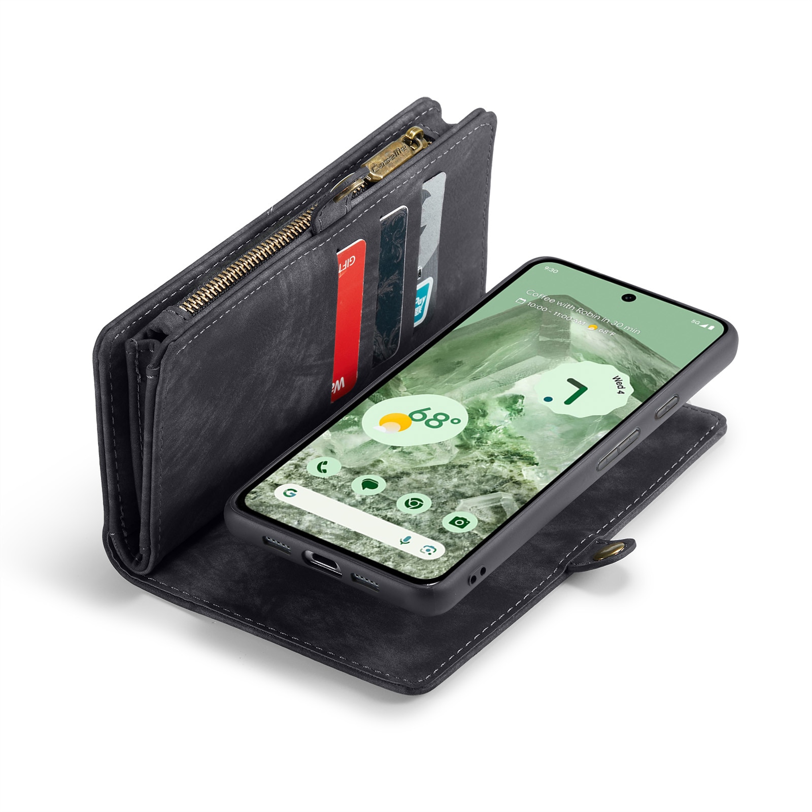 Multi-slot Portemonnaie-Hülle Google Pixel 8a Grau