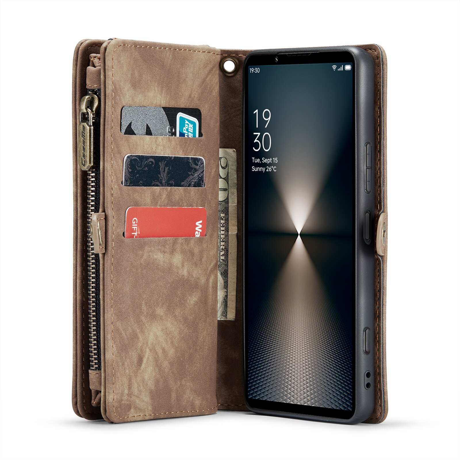 Multi-slot Portemonnaie-Hülle Sony Xperia 10 VI Braun