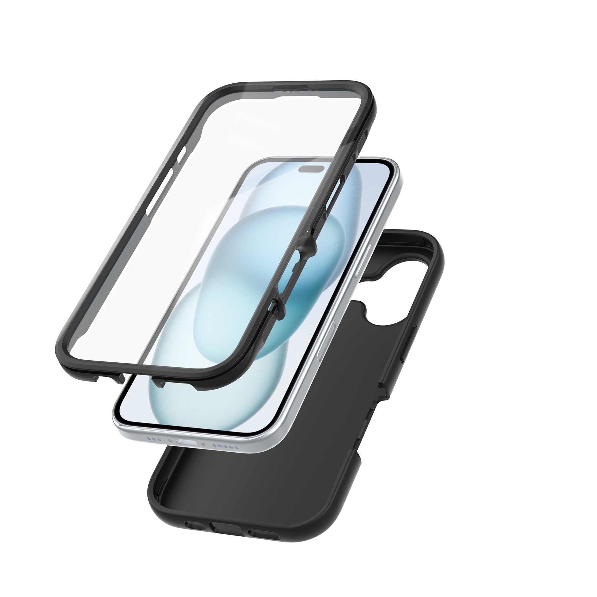 iPhone 16 Full Protection Case Schwarz