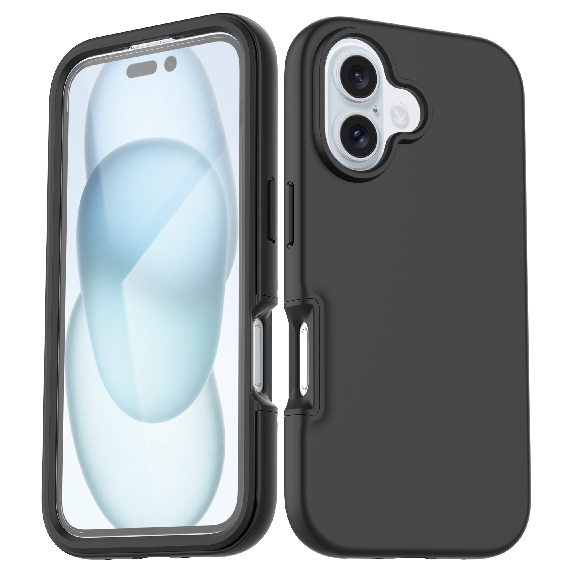 iPhone 16 Full Protection Case Schwarz