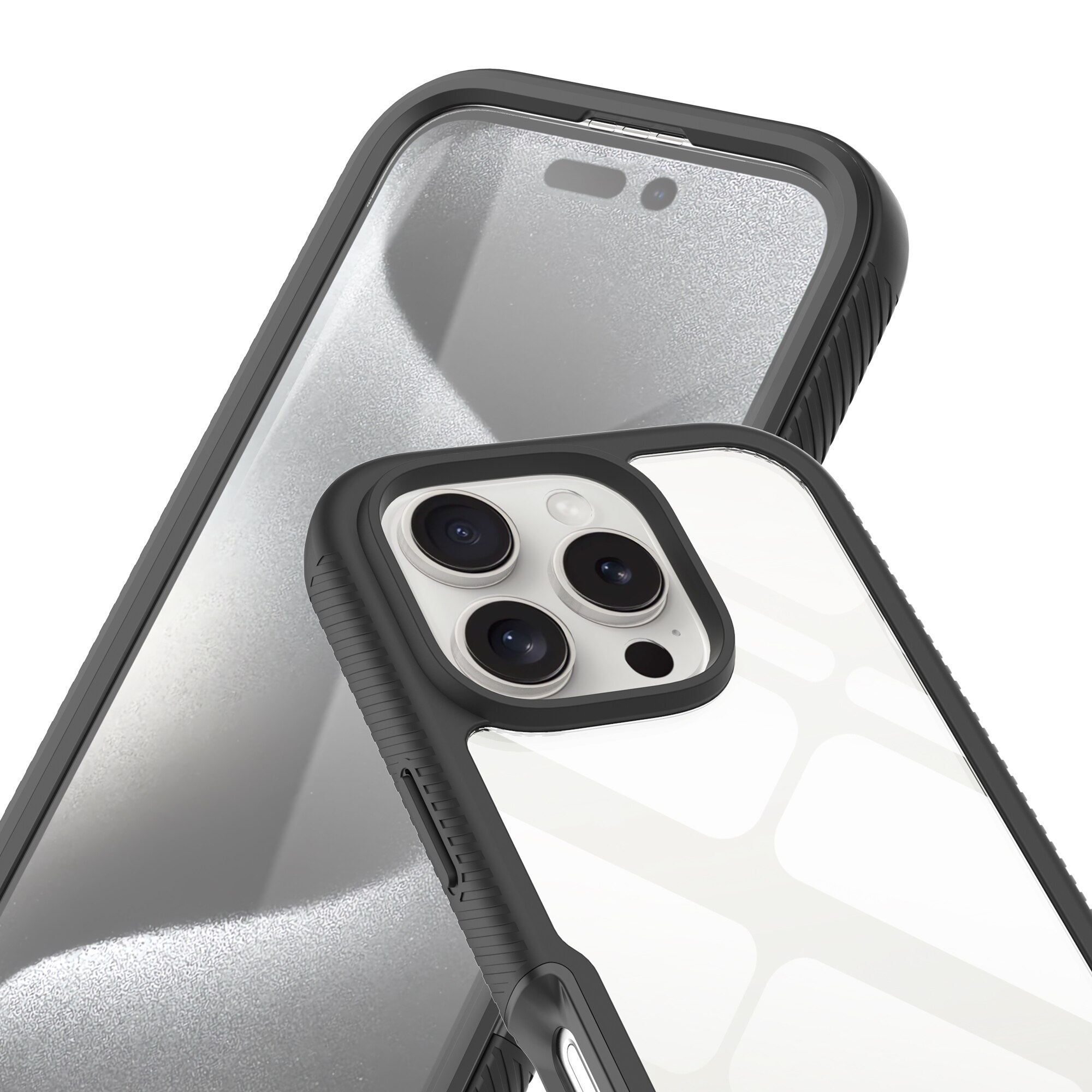 iPhone 16 Pro Full Protection Case Schwarz/Durchsichtig