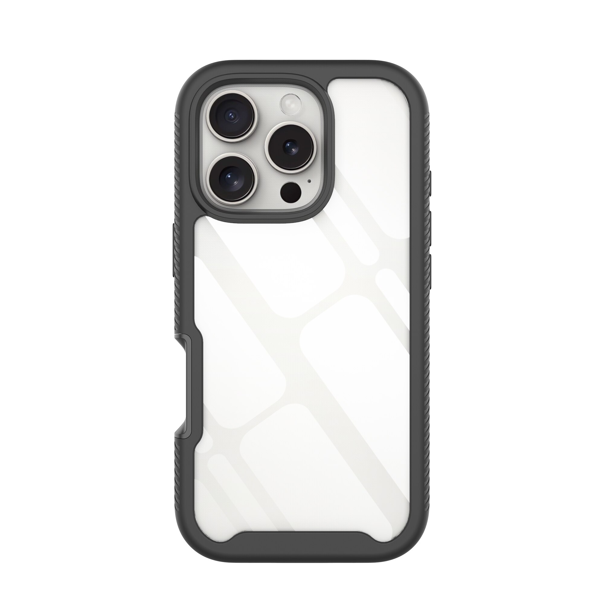 iPhone 16 Pro Full Protection Case Schwarz/Durchsichtig