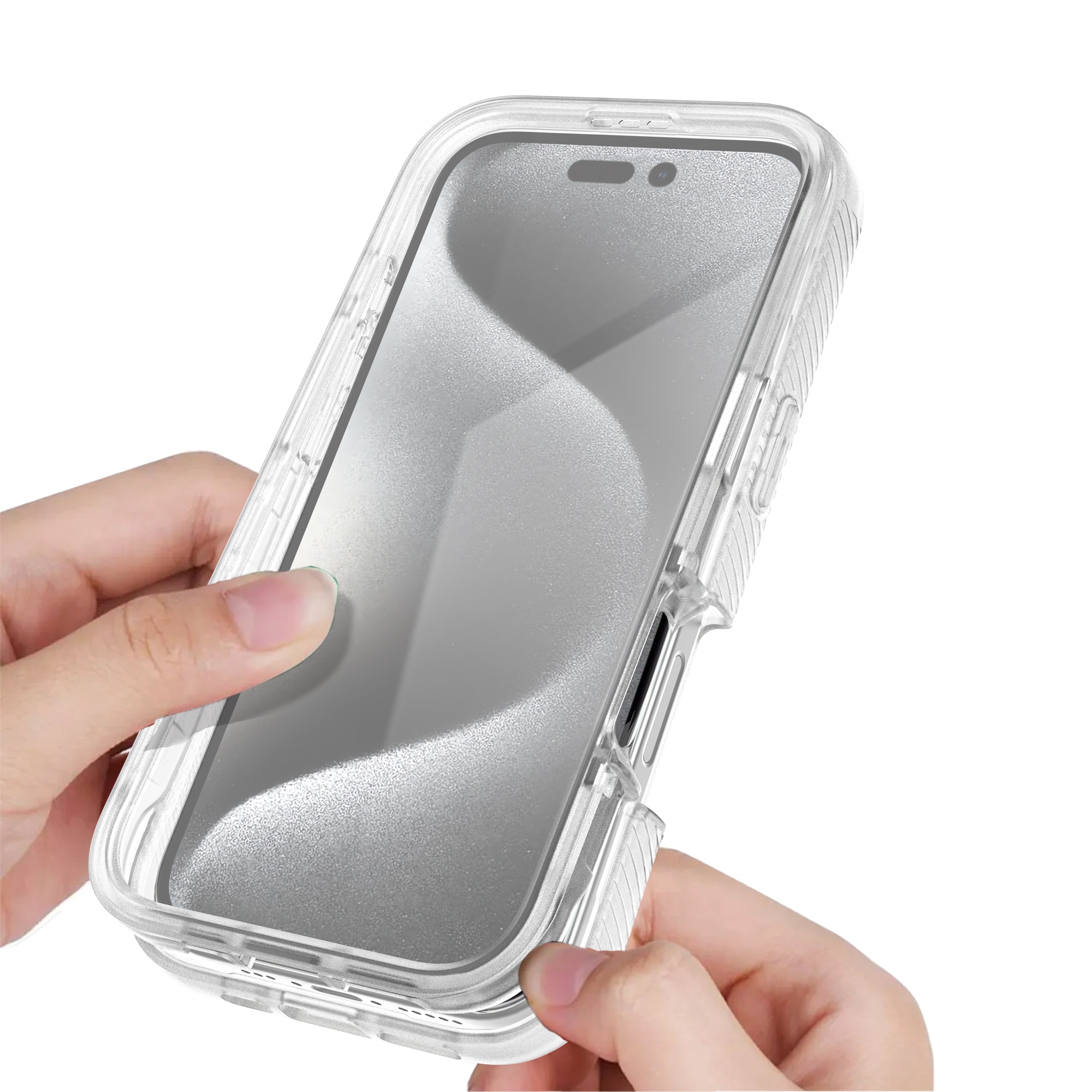 iPhone 16 Pro Max Full Protection Case Transparent
