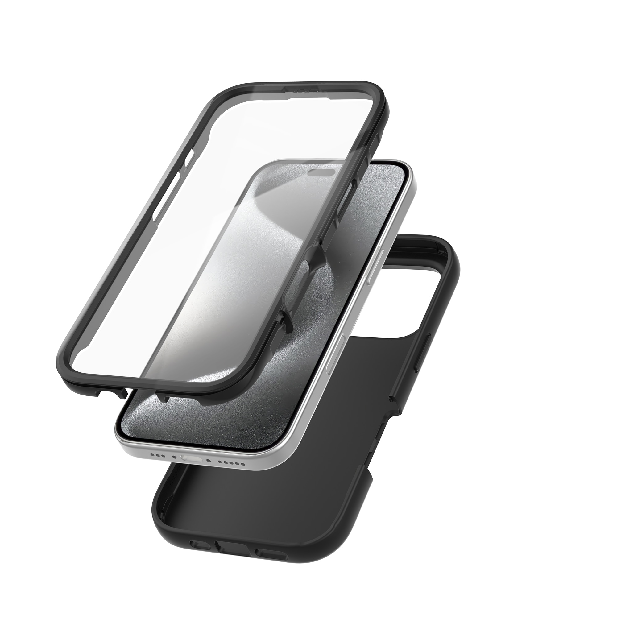 iPhone 16 Pro Max Full Protection Case Schwarz