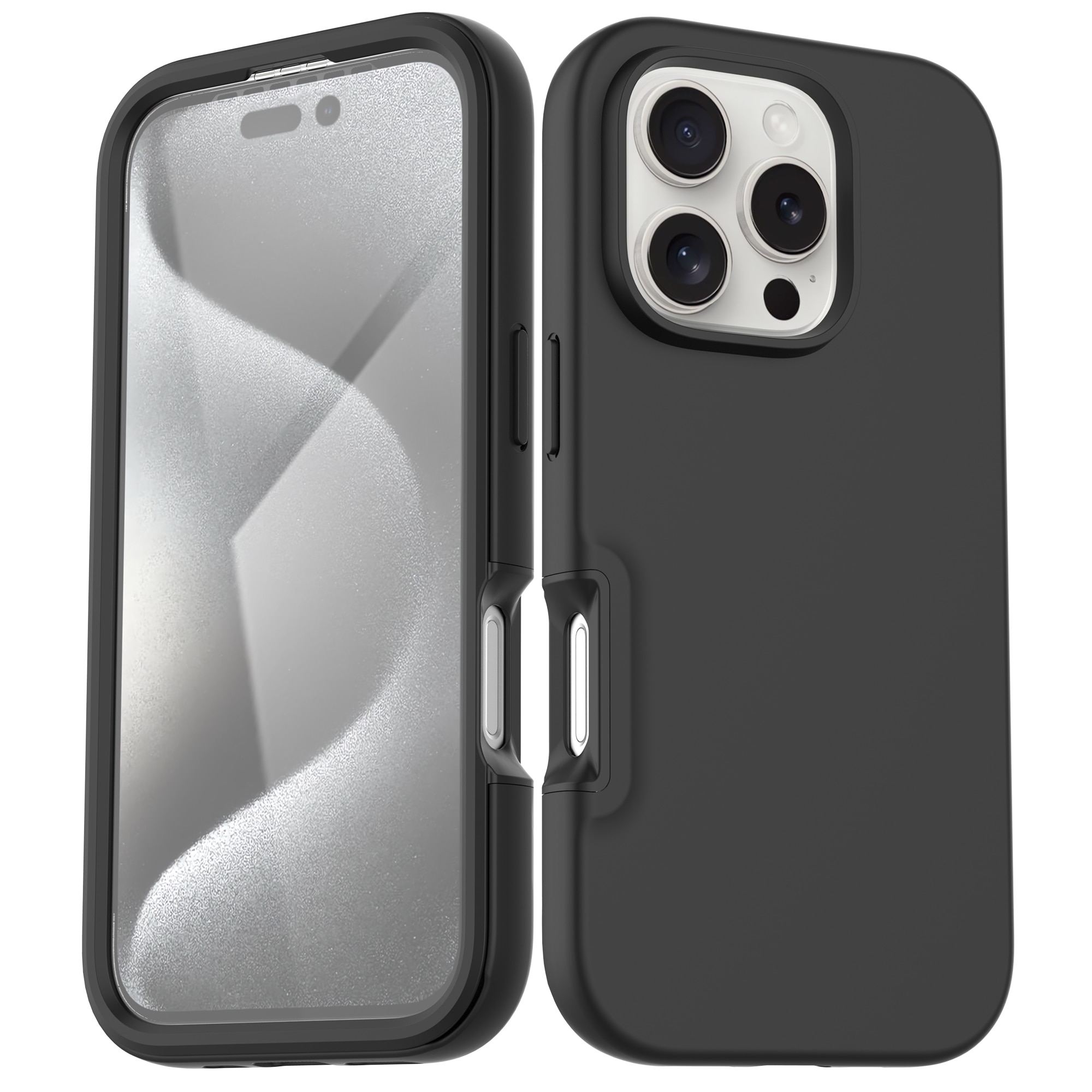 iPhone 16 Pro Max Full Protection Case Schwarz