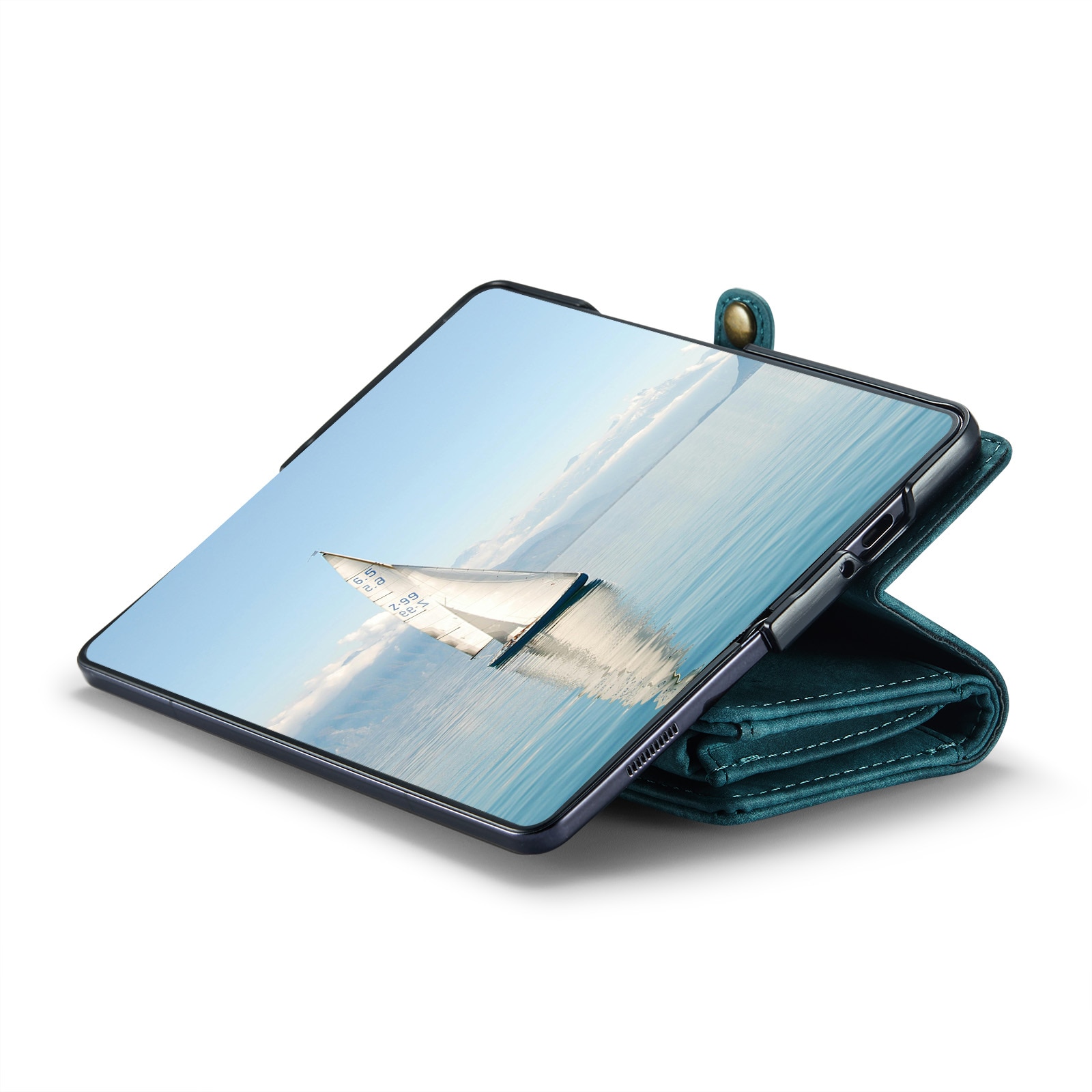 Multi-slot Portemonnaie-Hülle Samsung Galaxy Z Fold 6 Blau