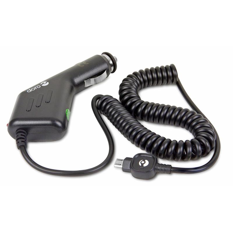 Auto-Ladegerät Doro Micro USB Schwarz