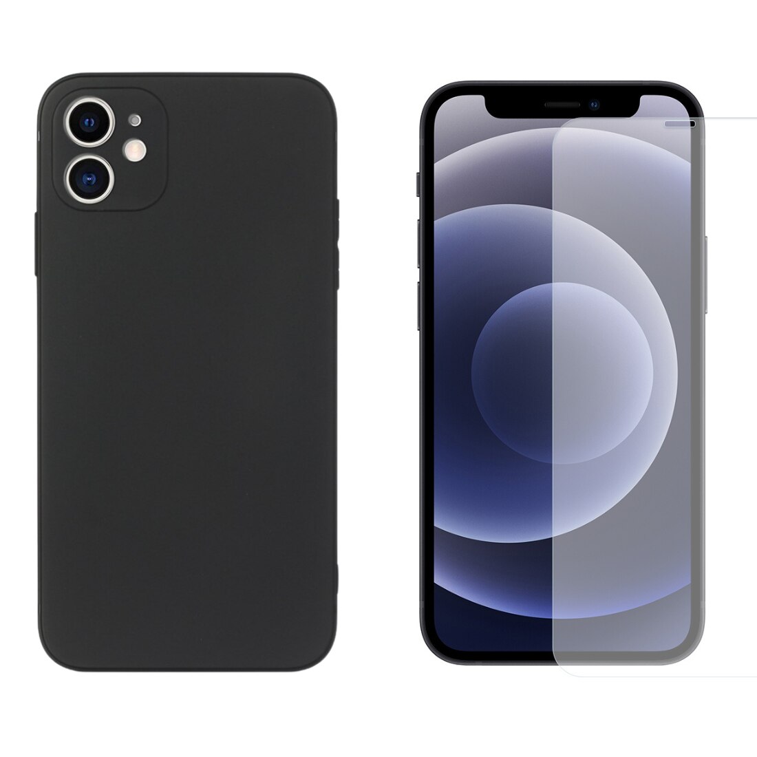 iPhone 13 Kit mit TPU-Hülle und Displayschutz-Panzerglas