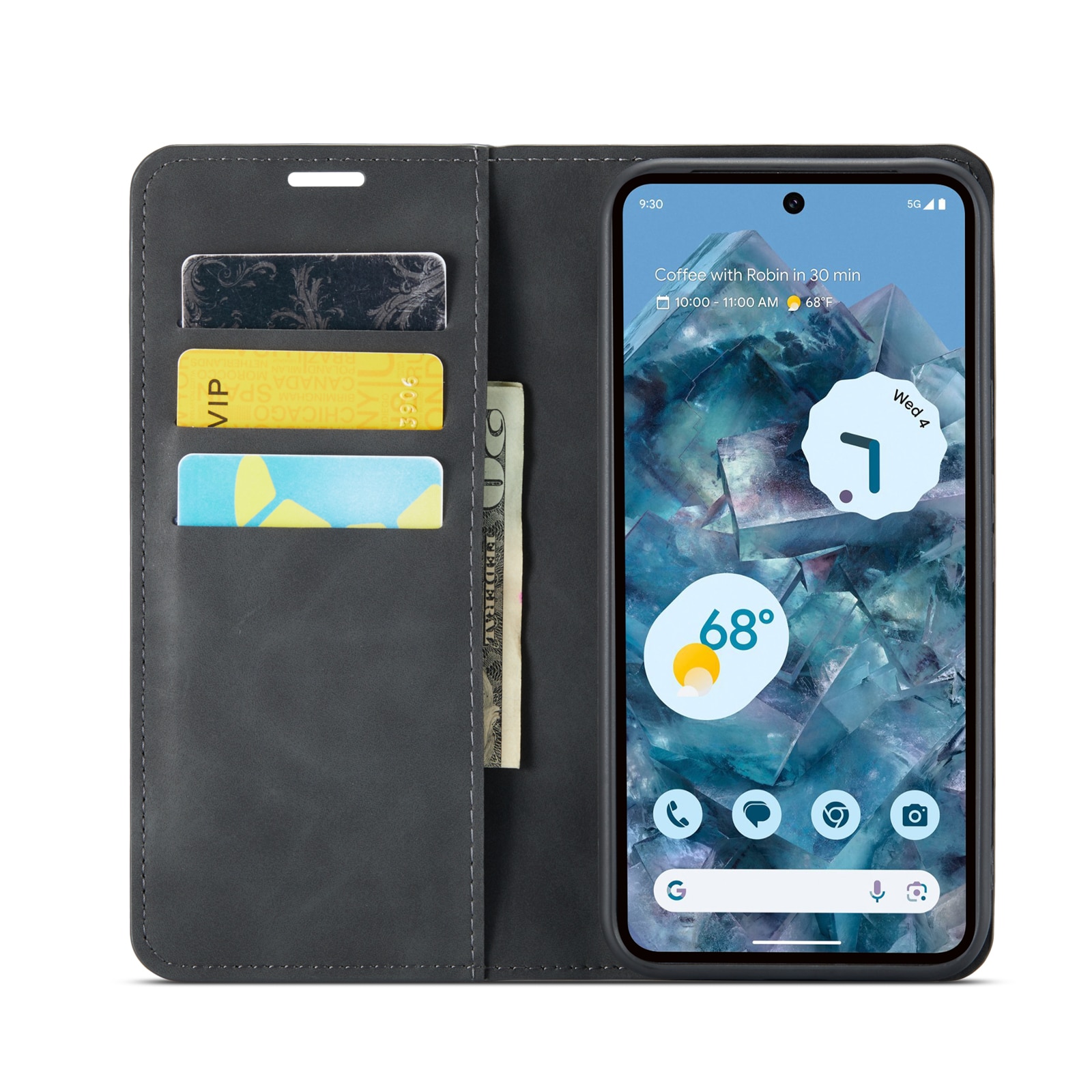 Google Pixel 9 Pro XL Slim Handytasche Schwarz