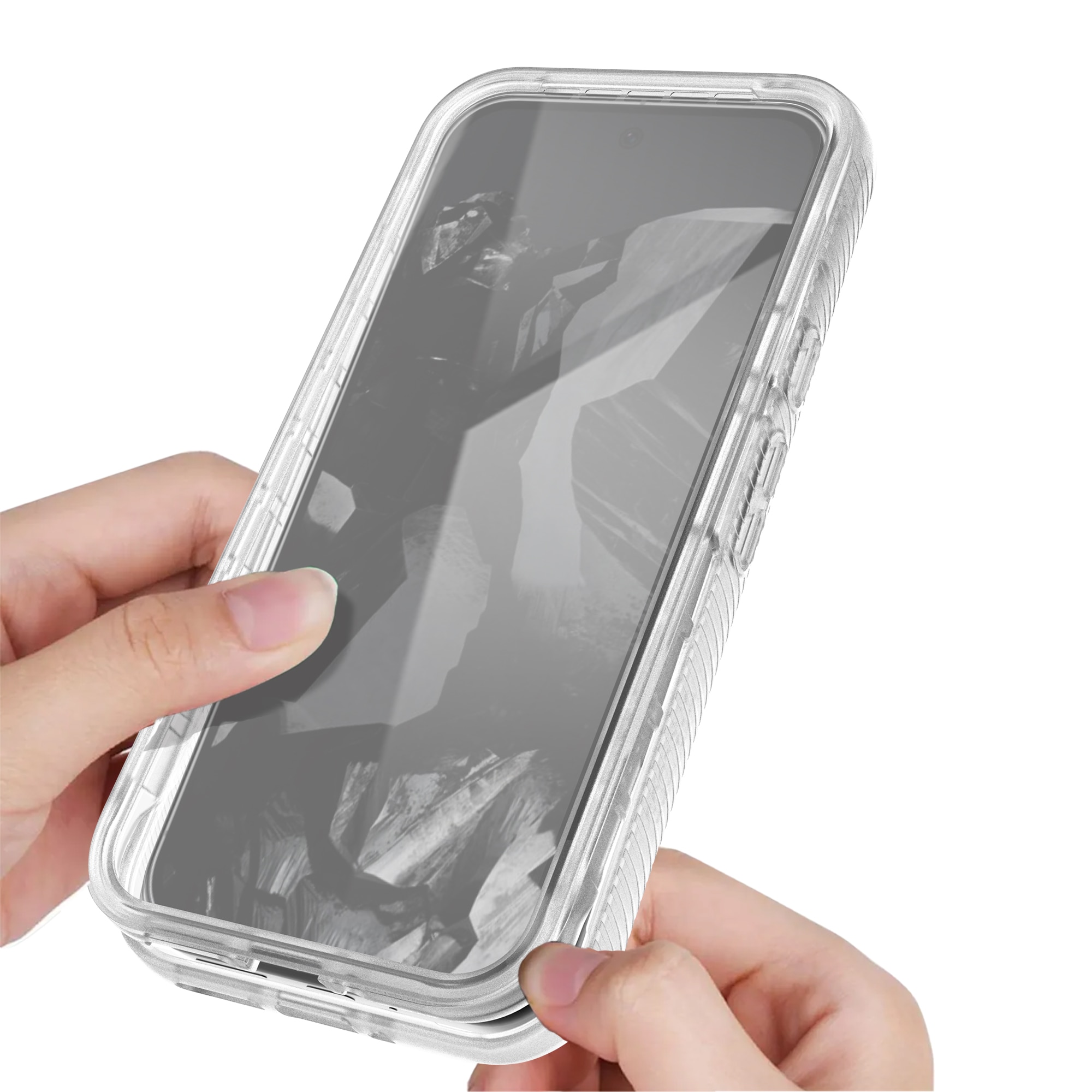 Google Pixel 9 Pro XL Full Protection Case Transparent