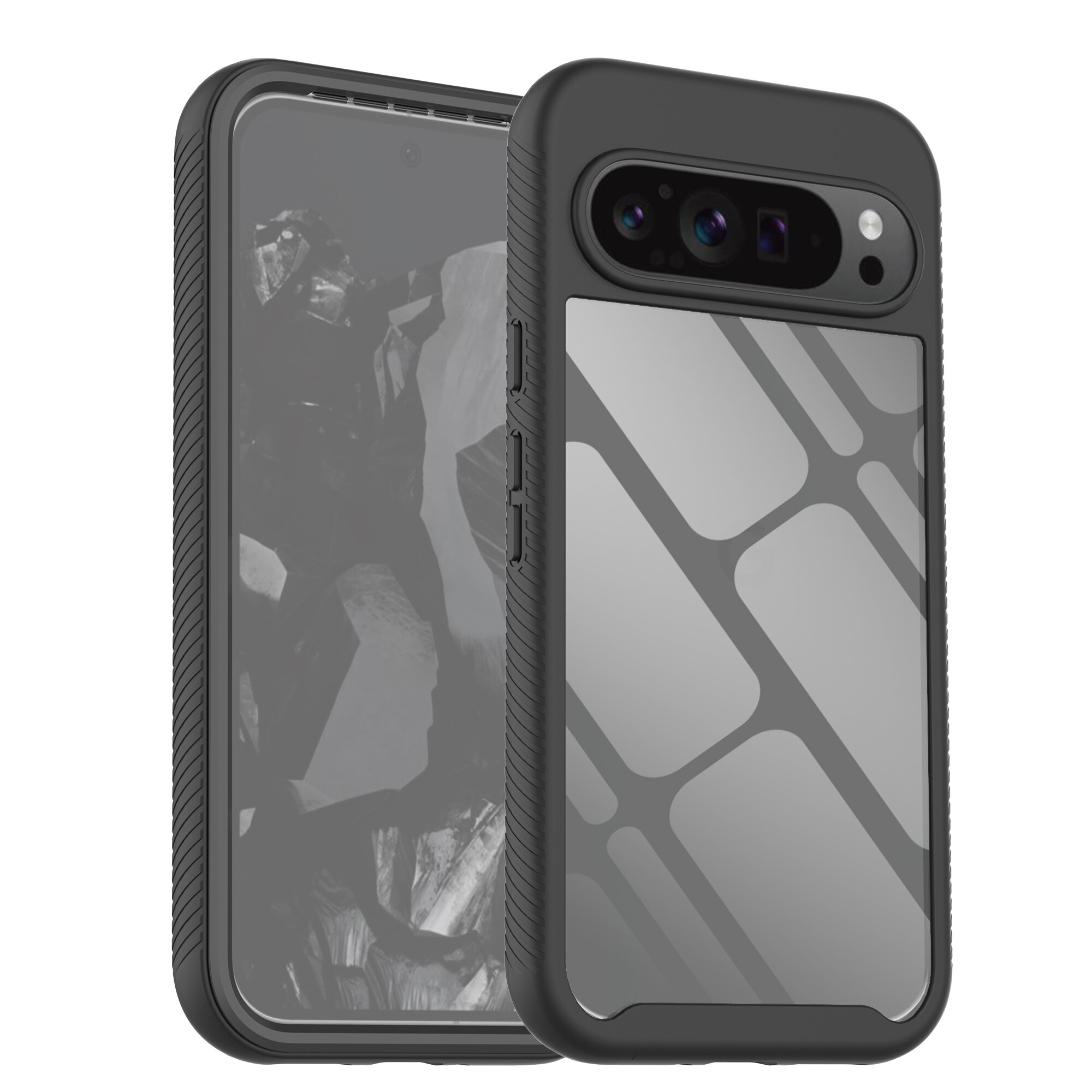 Google Pixel 9 Pro XL Full Protection Case Schwarz