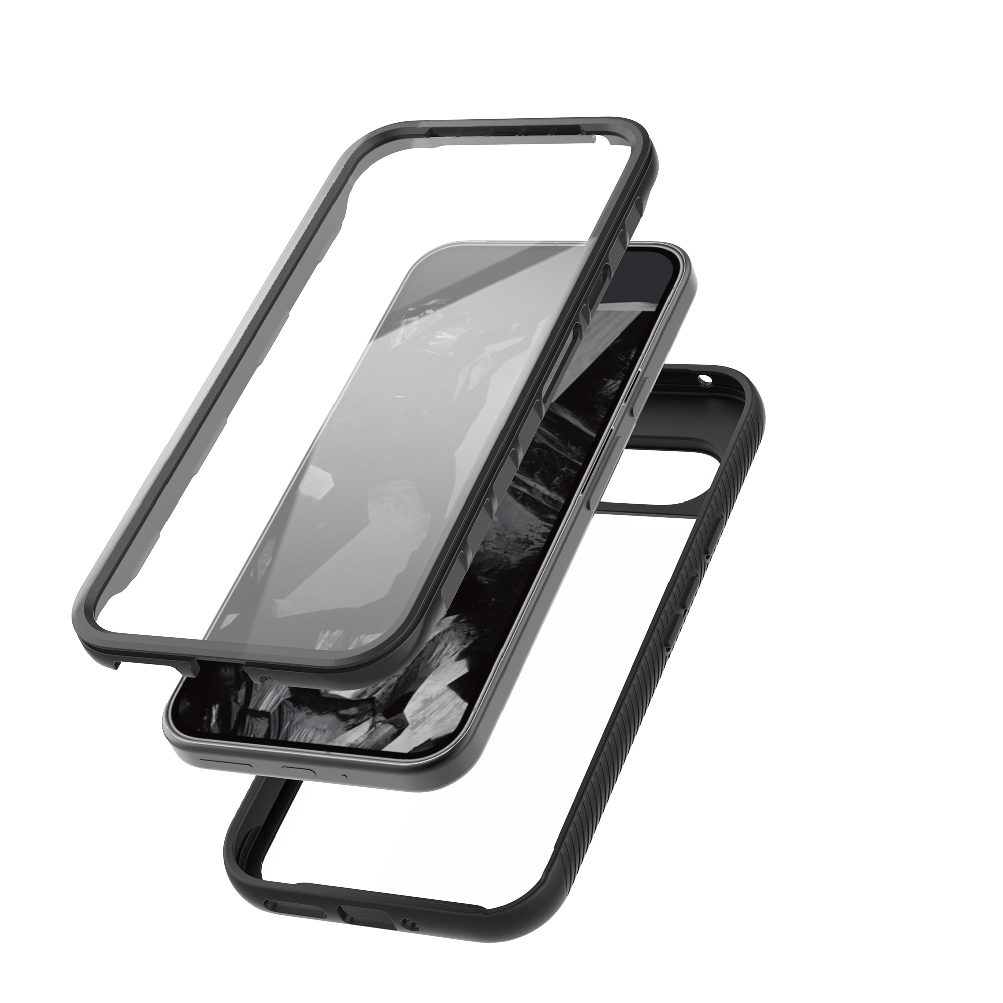 Google Pixel 9 Pro XL Full Protection Case Schwarz