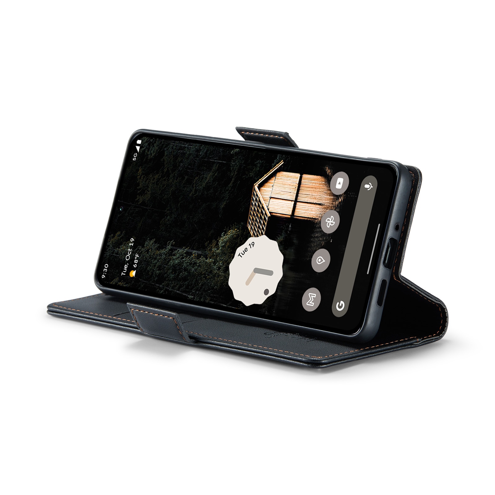 RFID-geschützte Slim Portemonnaie-Hülle Google Pixel 10 Pro XL Schwarz
