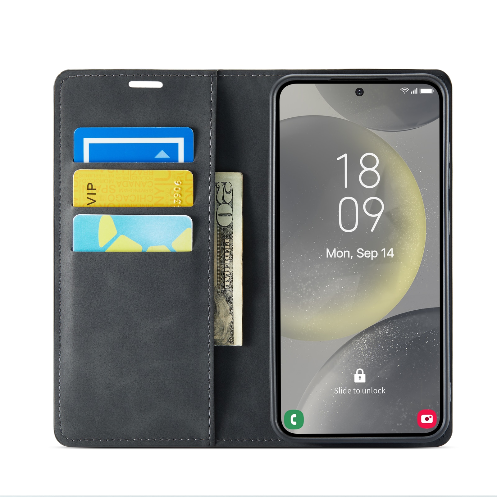 Samsung Galaxy S24 FE Slim Handytasche Schwarz