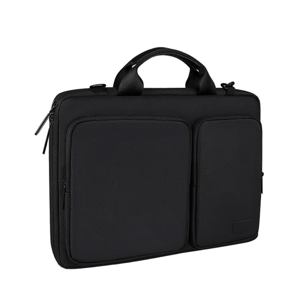 Laptoptasche mit Schultergurt & Stauraum 16" Schwarz