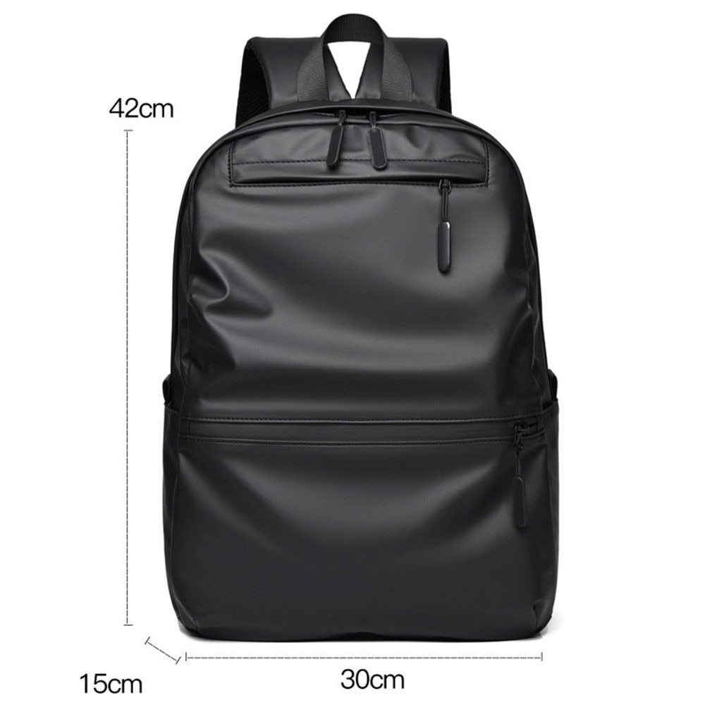 Wasserabweisender Rucksack für Laptop bis zu 14 Zoll, schwarz