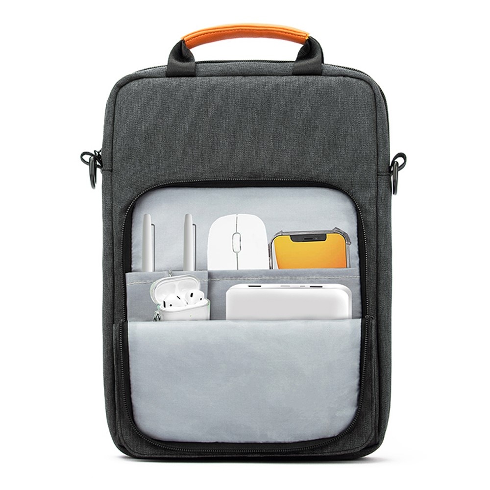 Tasche mit Schulterriemen für 13,3" Laptop/Tablet grau