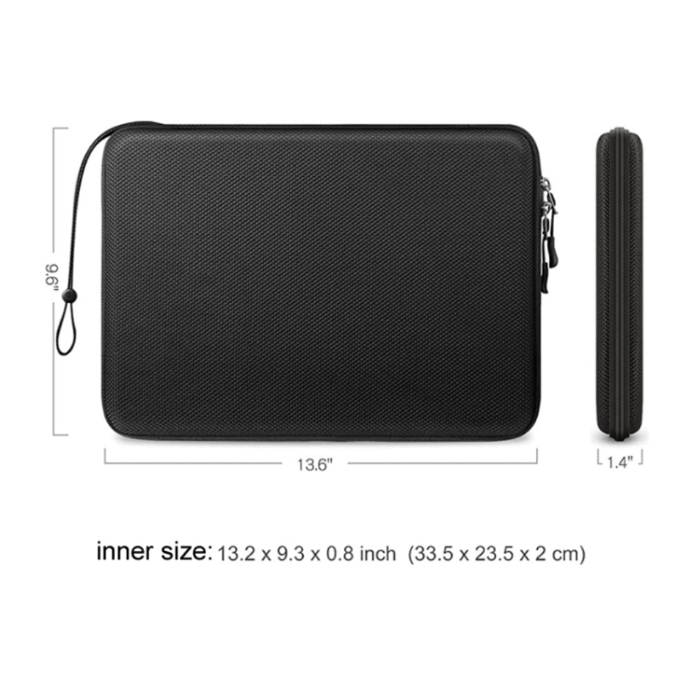 13,3" Stoßfeste EVA-Laptoptasche schwarz