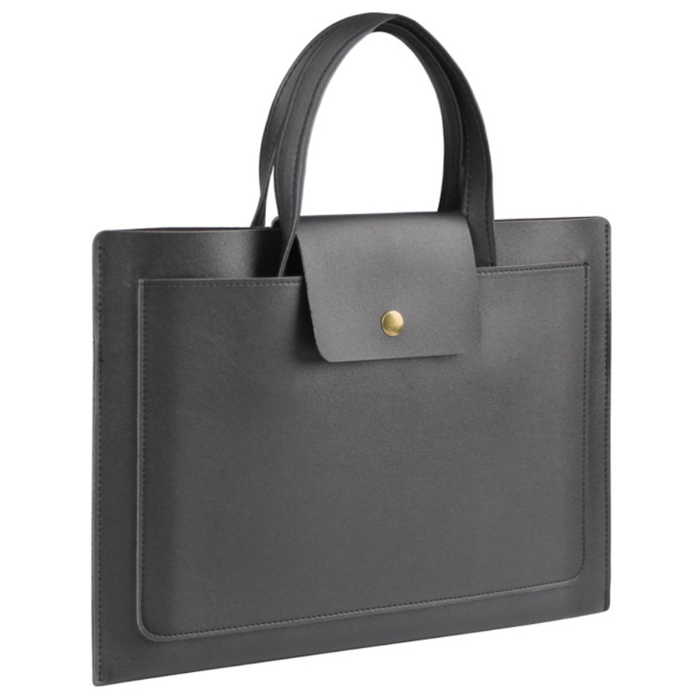 Elegante Laptop-Tasche mit Griffen 14", schwarz