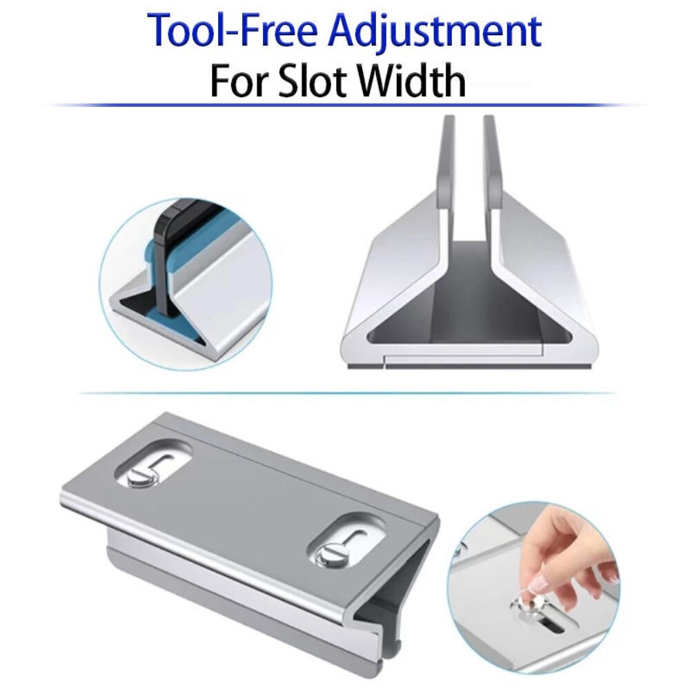 Verstellbarer Tischständer für Laptops, schwarz