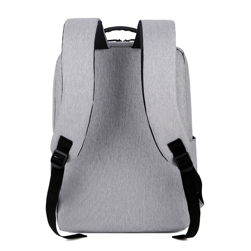 Wasserabweisender Nylonrucksack für Laptop bis zu 16 Zoll, grau