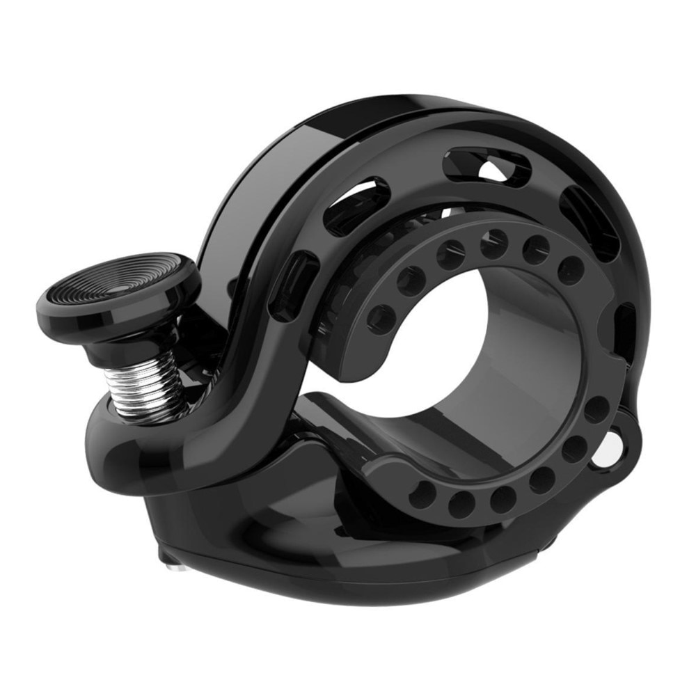 Fahrradklingel mit versteckter Apple AirTag-Halterung, schwarz