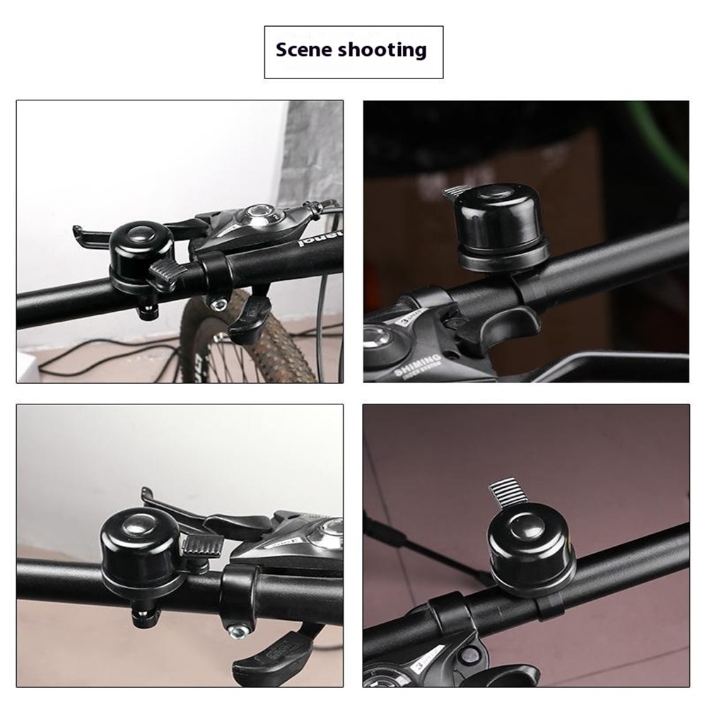 Fahrradklingel mit Apple AirTag-Halterung, schwarz